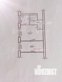 2-к квартира, вторичка, 36м2, 1/2 этаж