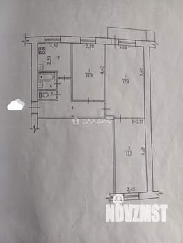 3-к квартира, вторичка, 59м2, 4/5 этаж
