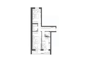 2-к квартира, строящийся дом, 64м2, 4/9 этаж