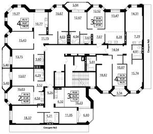 3-к квартира, сданный дом, 94м2, 5/7 этаж