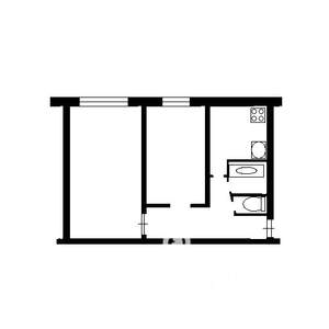 2-к квартира, вторичка, 46м2, 2/9 этаж