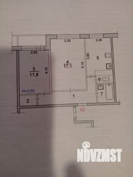 2-к квартира, вторичка, 51м2, 2/9 этаж