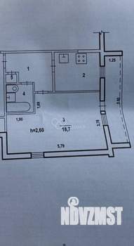1-к квартира, вторичка, 35м2, 1/5 этаж