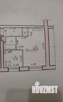 2-к квартира, вторичка, 42м2, 3/5 этаж