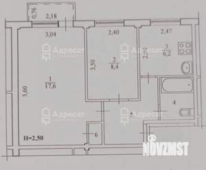 2-к квартира, вторичка, 41м2, 5/5 этаж