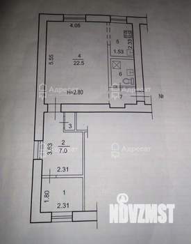 2-к квартира, вторичка, 43м2, 2/5 этаж