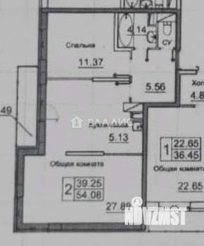 2-к квартира, вторичка, 55м2, 21/24 этаж