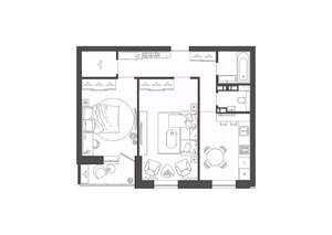 2-к квартира, строящийся дом, 58м2, 8/9 этаж