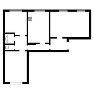 3-к квартира, вторичка, 80м2, 1/16 этаж