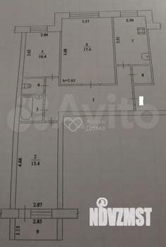 3-к квартира, вторичка, 66м2, 5/9 этаж
