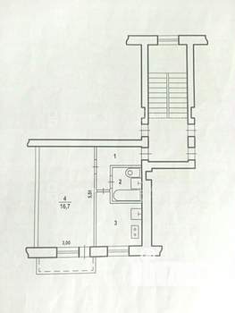 1-к квартира, вторичка, 30м2, 5/5 этаж