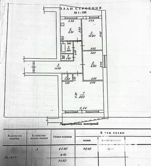 3-к квартира, вторичка, 67м2, 12/13 этаж