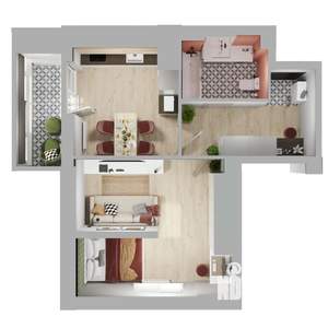 1-к квартира, вторичка, 45м2, 22/24 этаж