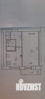 1-к квартира, вторичка, 31м2, 4/5 этаж