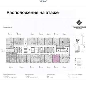 1-к квартира, сданный дом, 38м2, 22/23 этаж