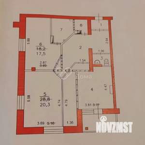 3-к квартира, вторичка, 93м2, 9/9 этаж