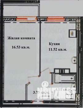 1-к квартира, сданный дом, 36м2, 9/20 этаж