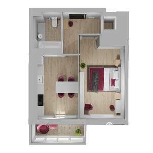 1-к квартира, вторичка, 43м2, 10/11 этаж