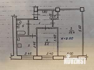 2-к квартира, вторичка, 40м2, 1/5 этаж