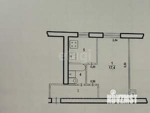 1-к квартира, вторичка, 32м2, 1/4 этаж