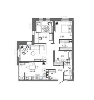 3-к квартира, вторичка, 97м2, 18/24 этаж