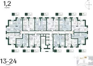 1-к квартира, вторичка, 37м2, 22/24 этаж