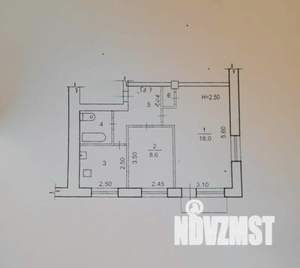 2-к квартира, вторичка, 44м2, 3/5 этаж