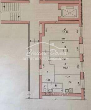 3-к квартира, вторичка, 56м2, 1/6 этаж