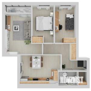 3-к квартира, вторичка, 80м2, 16/17 этаж