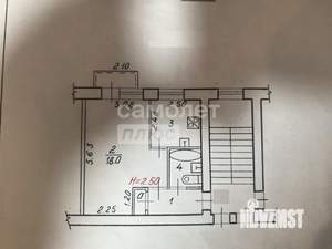 1-к квартира, вторичка, 31м2, 3/5 этаж