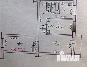 3-к квартира, вторичка, 58м2, 5/5 этаж