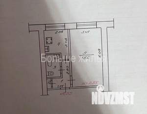 1-к квартира, вторичка, 33м2, 1/9 этаж