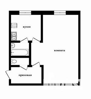 1-к квартира, вторичка, 33м2, 4/5 этаж