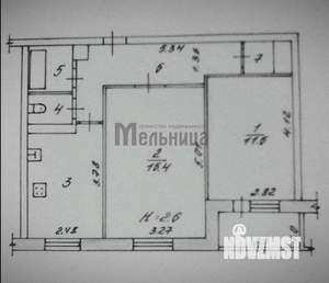 2-к квартира, вторичка, 49м2, 7/9 этаж
