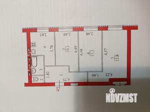 3-к квартира, вторичка, 57м2, 5/5 этаж