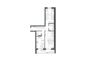 2-к квартира, строящийся дом, 65м2, 5/9 этаж