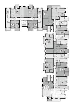 2-к квартира, строящийся дом, 55м2, 2/7 этаж