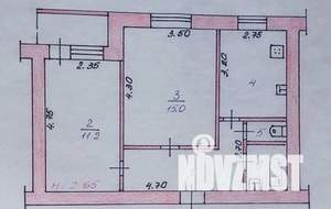 2-к квартира, вторичка, 47м2, 8/9 этаж