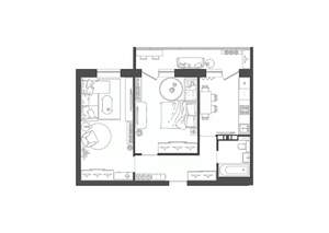 2-к квартира, строящийся дом, 52м2, 8/9 этаж