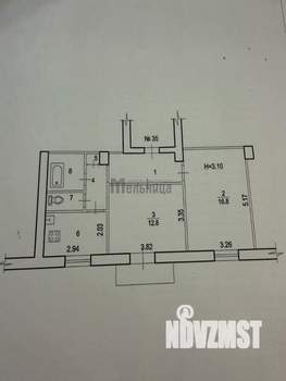 2-к квартира, вторичка, 49м2, 4/4 этаж