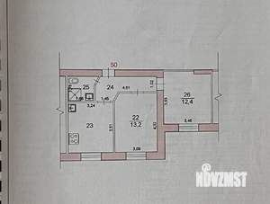 2-к квартира, вторичка, 46м2, 5/9 этаж