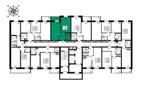 1-к квартира, вторичка, 43м2, 4/16 этаж