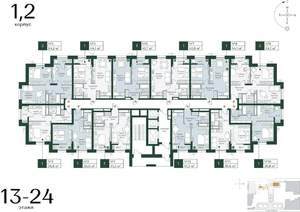 1-к квартира, вторичка, 44м2, 20/24 этаж