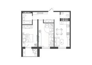 2-к квартира, вторичка, 56м2, 8/10 этаж