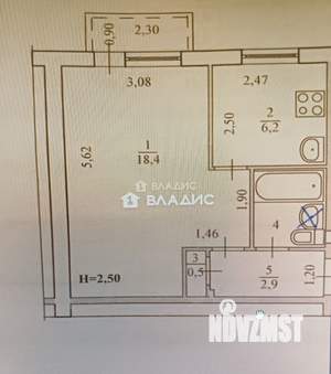1-к квартира, вторичка, 31м2, 4/5 этаж