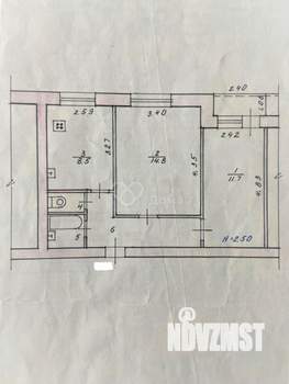 2-к квартира, вторичка, 47м2, 8/9 этаж