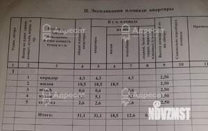 1-к квартира, вторичка, 31м2, 1/2 этаж