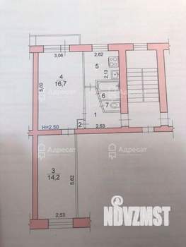 2-к квартира, вторичка, 45м2, 3/5 этаж