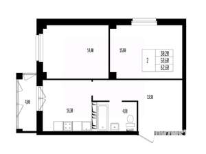 Студия квартира, вторичка, 63м2, 3/17 этаж
