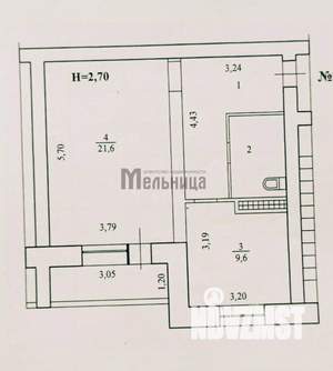 1-к квартира, вторичка, 45м2, 8/10 этаж